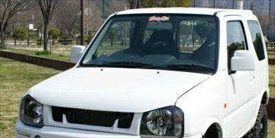 ジムニー シエラ JB43 バッドフェイスボンネット カーボン製 取付込