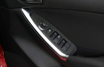 CX-5 KE系 ウインドゥスイッチパネル 4点セット クリア塗装済 綾織カーボン製