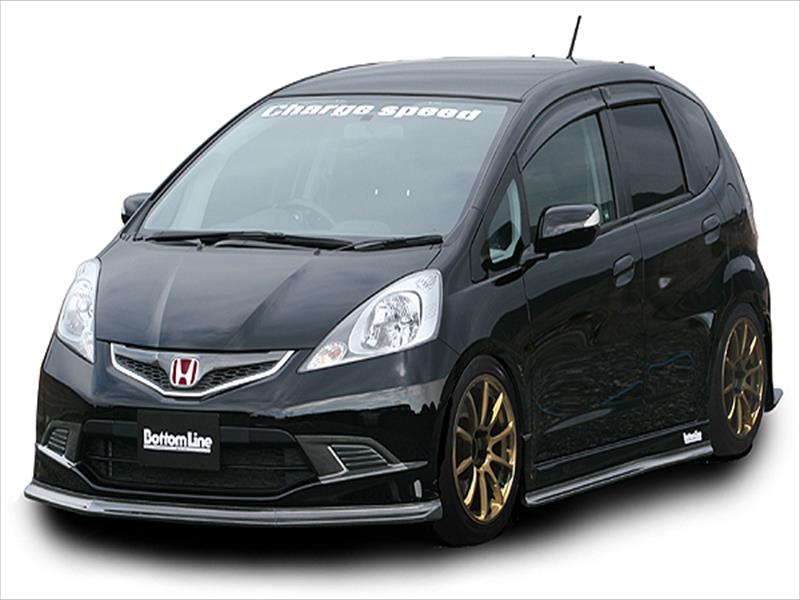 送料無料 フィット GE6/8 後期 アイライン カーボン製