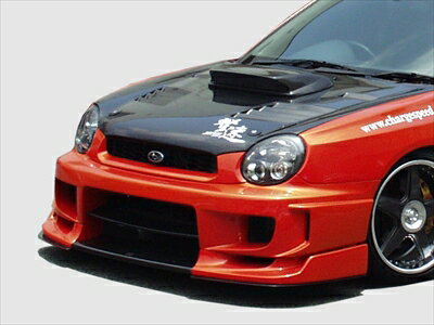 インプレッサ GD A型 B型 フロントバンパー T−2 センターカーボンFLAP付 3D