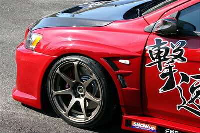 Over Fender - ランサーエボリューション 10 CZ4A D-1 スタイル ベント フェンダー