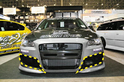 ギャランフォルティス CY3/4/6A CSフロントサイドダクトカウル チャージスピードフロントバンパー専用 カーボン製