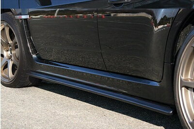 インプレッサ WRX STI GV# C型 4door BottomLine Type-1 サイドボトムライン カーボン製 クリア塗装済み