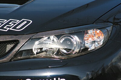 インプレッサ WRX STI GV# C型 4door BottomLine アイライン カーボン製 クリア塗...