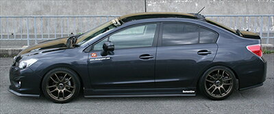 インプレッサ G4 GJ# A/B サイドボトムライン 純正サイドステップ装着車 カーボン製 クリア塗装済み