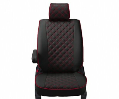 NV350キャラバン E26 （2012/6-2022/4）ワイドボディ DX シートカバー キルティングタイプ ブラック×レ..