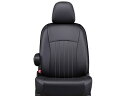 B6AW サクラ シートカバー ライン ブラック×ホワイトステッチ