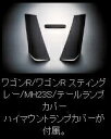 ワゴンR スティングレー MH23S テールランプカバー モノグラム スモーク(2)