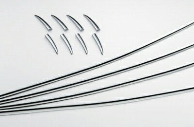 ムーヴ LA100/110S ラグジュアリーシンプルフェンダーキット クローム 1台分セット