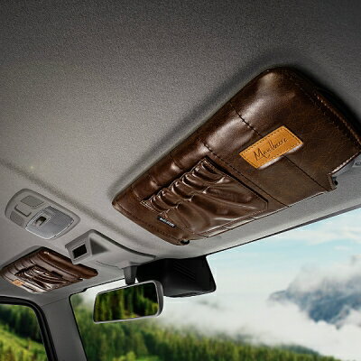 JB64W ジムニー D.A.D MAULBEERE(マルビーレ) サンバイザーカバー ブラウン 運転席ミラー無 / 助手席ミ..