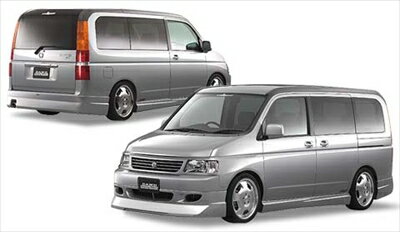 RF3.4 STEP WGN 前期 LION HEART リアハーフスポイラー