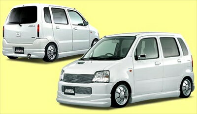 MC12S.22S WAGON R 後期 CHROME HEART フロントハーフスポイラー 塗装取付込