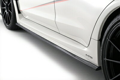 VAG VAB WRX S4/STI サイドスカートエクステンション メーカー塗装品 クリスタルブラックシリカ D4S