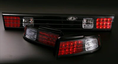 S14 SILVIA LEDテールランプ ブラック ガーニッシュセット