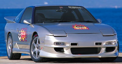 180SX HELL CAT フロントバンパースポイラー 塗装取付込