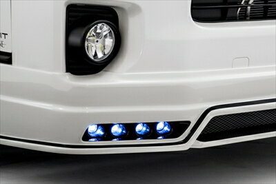 ハイエース 200系 4型 標準ボディ (13.12-) PREMIERE フロントスポイラー用 スポットLED8個+アタッチメ..