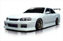 スカイラインセダン R34 INTRUDER フロントバンパー 塗装済み(2)