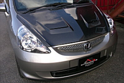 GD3 フィット エアロボンネット FRP 塗装取付込