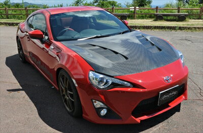 BRZ ZC6 前期 スーパーボンネット カーボンFRP 平織り 塗装取付込