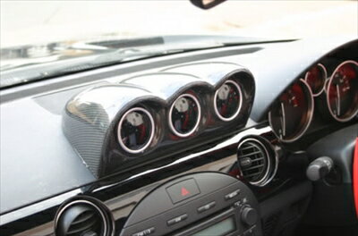 ロードスター NC 3連メーターパネル （52φまで） カーボン製