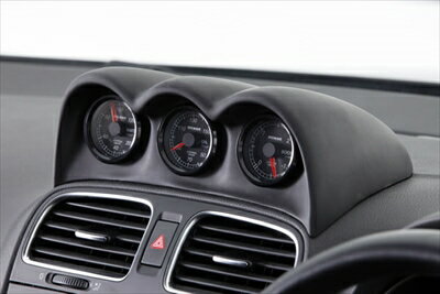 GOLF 6 GTI/TSI 3連メーターパネル 52φ カーボン製 クリア塗装済み