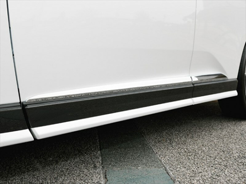 LEXUS RX 後期 サイドパネル 塗装済 2-tone FRP製 プラチナムシルバーメタリック（...