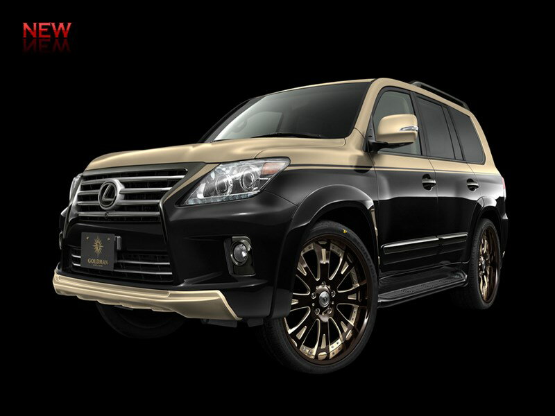 LEXUS LX570 後期 フロントアンダースポイラー 素地