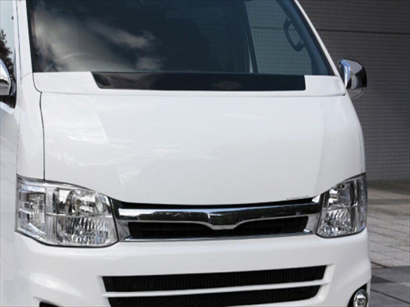 ハイエース 200系 1-4型 標準ボディ GRAFAM EURO ボンネット 塗装済 インテリジェントシルバートーニング(2JN)