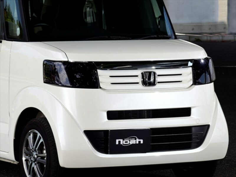 ｢ステッカー付｣ N-BOX JF1/JF2 ヘッドライトカバー 左右2点セット カラー：ダークスモーク