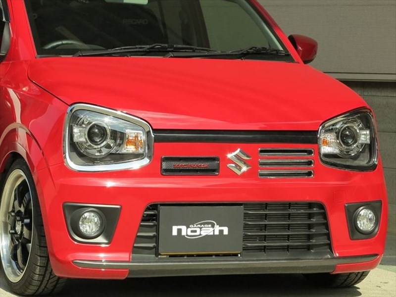 アルト/ターボRS/ワークス HA36S Fガーニッシュ カーボン調 取付込