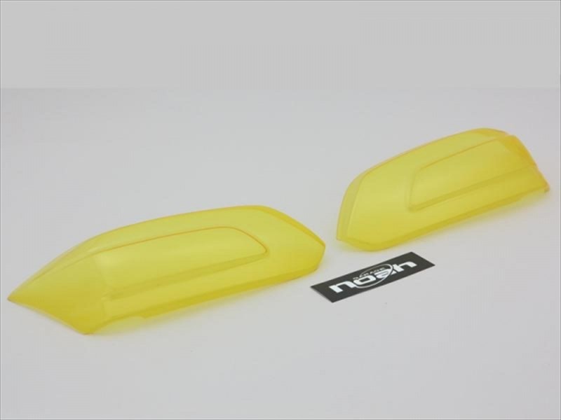 ｢ステッカー付｣ コペン ローブ LA400K テールランプカバー 左右2点セット カラー：イエロー