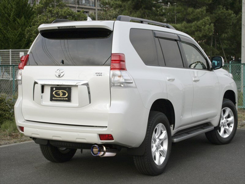 ランドクルーザープラド 150系 Vertex ステンレスマフラー H21/09?H24/10 2.7L車 右シングル サークル ブルーテール