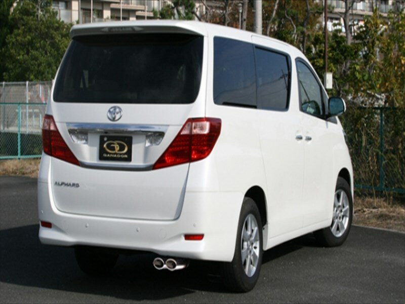 ヴェルファイア S/Zグレード PASION EVO P.B.S 右W出し 2.4&#8467; オーバル オールステンレス製 バンパーシェード付