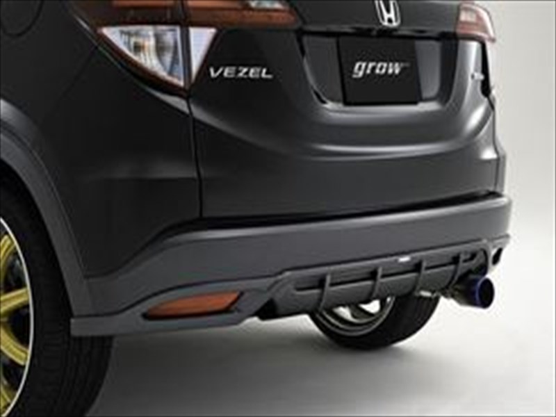 ヴェゼル(ハイブリッド) RU1-4 リアハーフスポイラー 塗装済 ミスティグリーンパール (G539P) 塗装取付込