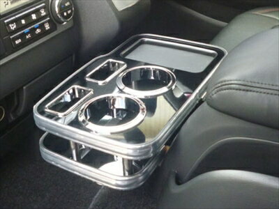 ハイエース 200系 （1-6型共通）ワイドボディ スーパーGL用 ハイグレードドリンクホルダー Ver.2 カラー：ピアノブラック