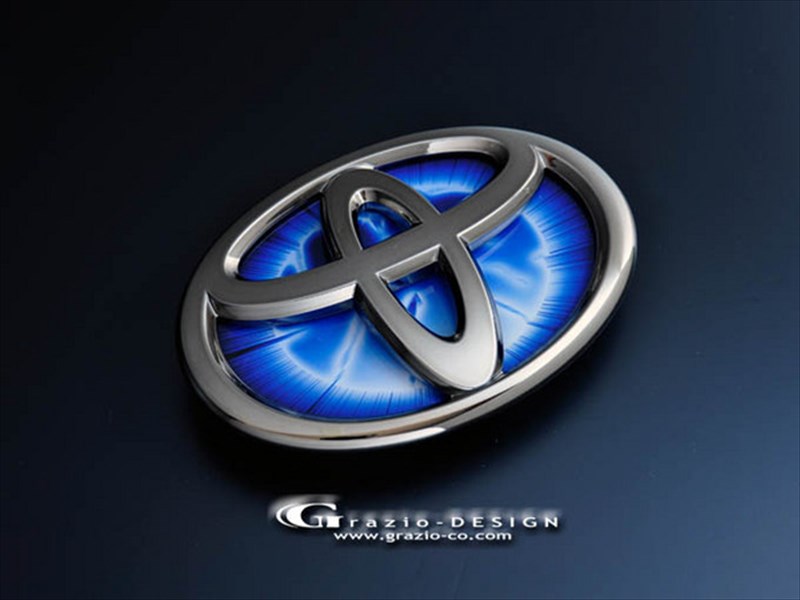 クラウンマジェスタ 18系 ヒートブルーエンブレム EARTH W110 リア用 ブラッククローム