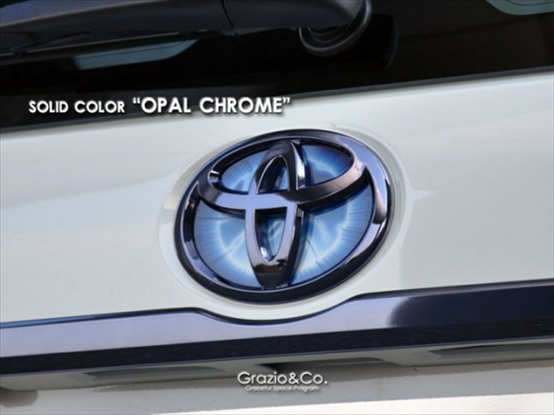 マークX 130系 ヒートブルーエンブレム EARTH W100 リア用 オパールクローム