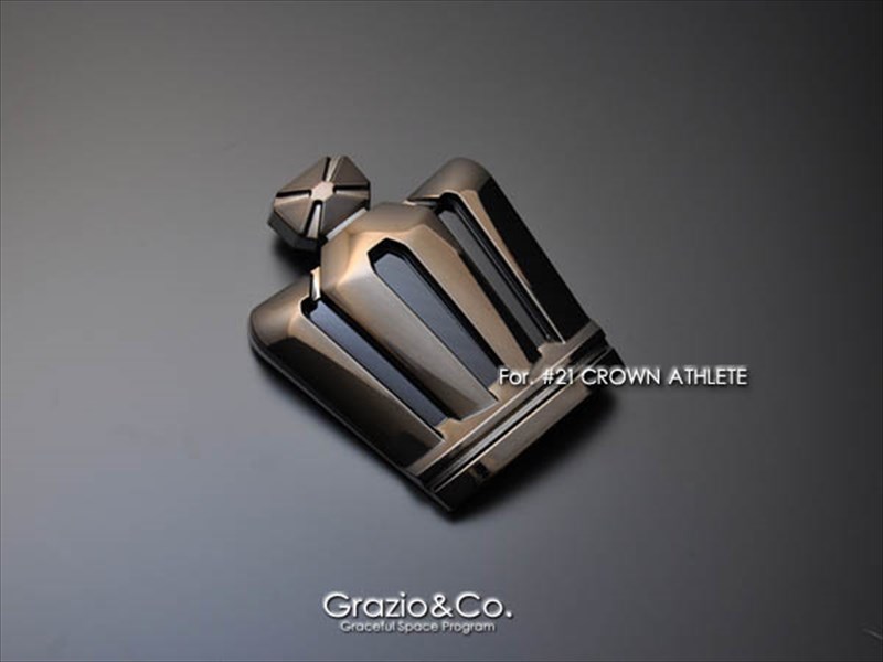 クラウン ロイヤル ガソリン車 GRS21系 エンブレム 王冠マーク（フロントグリル用）のみ オパールクローム