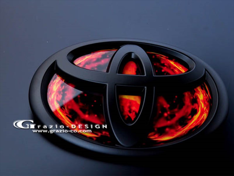 クラウンアスリート 20系 ヒートブルーエンブレム VOLCANO W120 リア用 マッドブラック