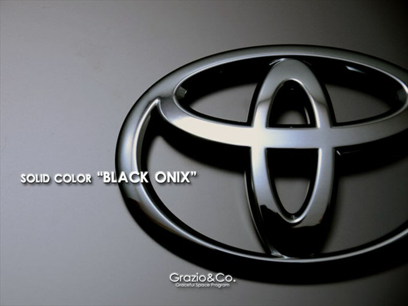 ノア ZRR80系 ガソリン車 ソリッドカラーエンブレム Tマーク リア用 W130 ブラックオニキス