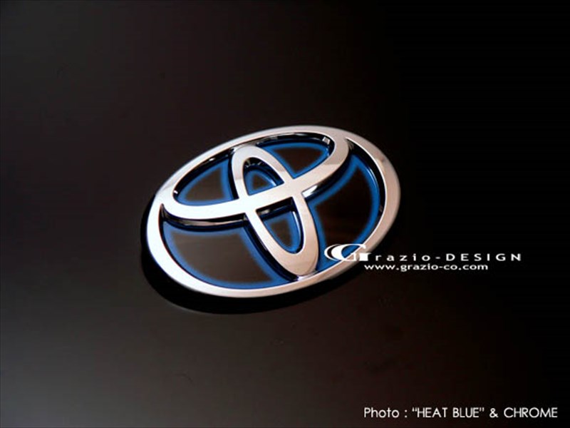 ハイエース 200系 標準ボディ ヒートブルーエンブレム W140 フロント用Tマーク 標準(クローム)
