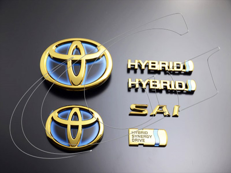 SAI AZK10 後期 ソリッドカラーエンブレム 6点セット ブラッククローム