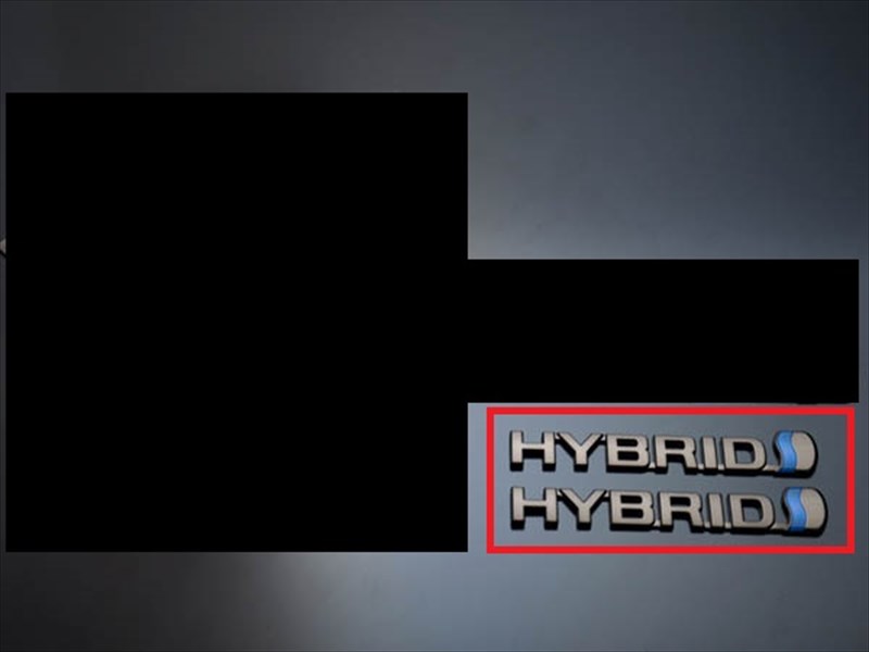 アルファードハイブリッド 20系 ソリッドカラーエンブレム サイドHYBRIDロゴ プレミアオパール