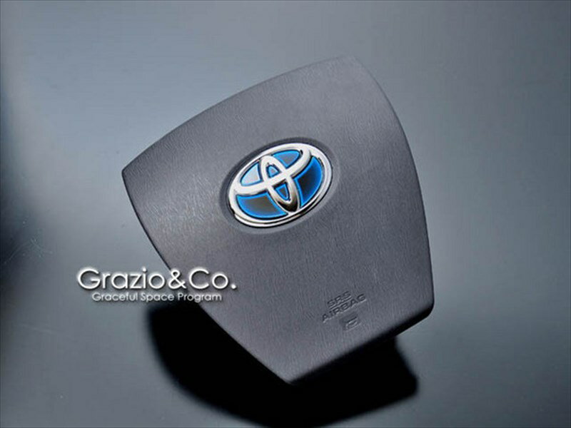 アクア NHP10 ヒートカラーエンブレム For.エアバック ヒートブルー 標準