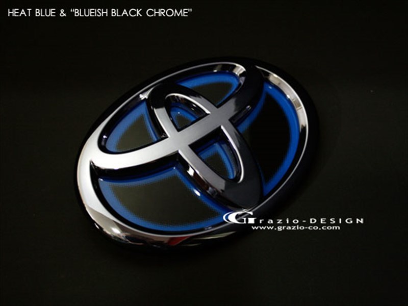 イスト 110系 ヒートブルーエンブレム W120 リア用Tマーク ブラッシュドクローム