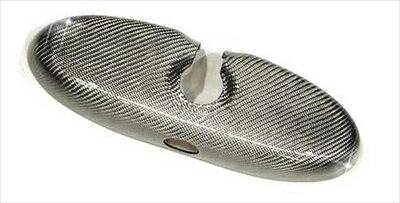 BMW Mini R56/F56/R60前期用 ルームミラーカバー シルバーカーボン クリア塗装済み