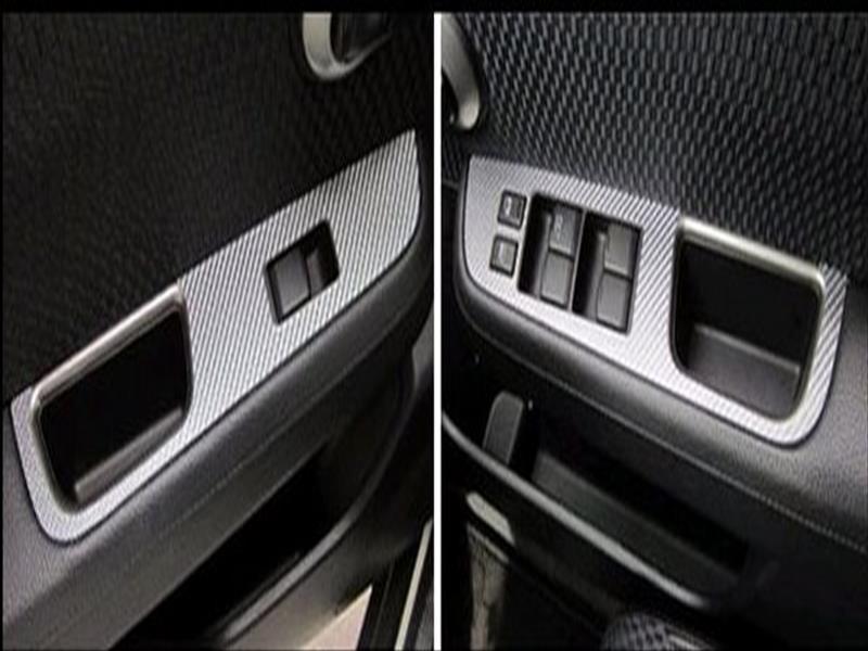 ティーダ C11 (2008.1〜) マジカルカーボン ドアスイッチパネル カラー：ブルー