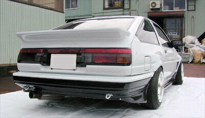 AE86 トレノ リアスポイラ-TYPE2 塗装取付込