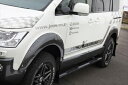 デリカ D:5 JAOS フェンダーガーニッシュ Type X 1台分セット エンドモールカラー:ブラック 塗装済み