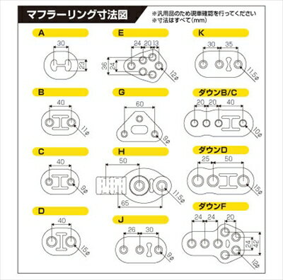 JURAN マフラーリング Eタイプ　ブラック　1個入り